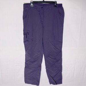 Mountain Warehouse Purple Convertible Activewear Pants 10